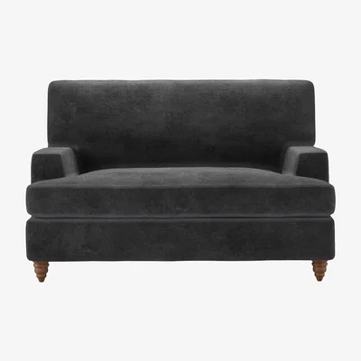 Sofa.com Isla Loveseat Sofa Bed in Raven Speckled Chenille