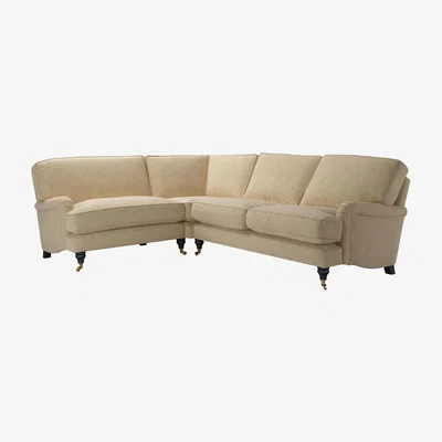 Sofa.com Bluebell Asym. Crn: LHF Loveseat w RHF 2.5 Seat in Nordic Pine Hygge Chunky Weave