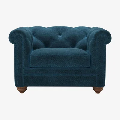 Sofa.com Patrick Loveseat in Mineral Mist Speckled Chenille