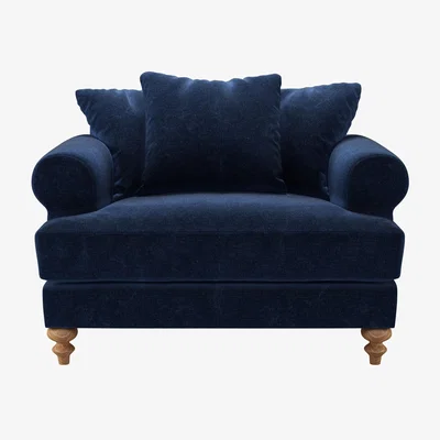 Sofa.com Teddy Loveseat in Port Royal Aquaclean Clever Chenille
