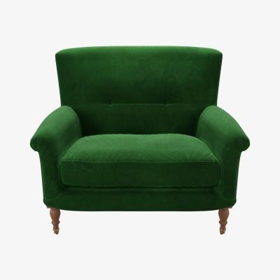 Sofa.com Alderney Loveseat in Putting Green Aquaclean Clever Velvet