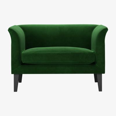 Sofa.com Fingal Loveseat in Putting Green Aquaclean Clever Velvet