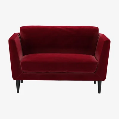 Sofa.com Holly Loveseat in Malbec Cotton Matt Velvet