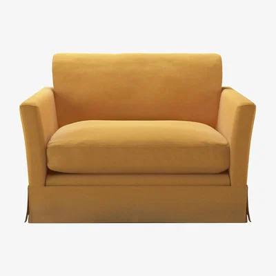 Sofa.com Otto Loveseat in Ochre Easy Cotton - sofa.com