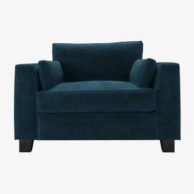 Sofa.com Bowie Loveseat in Mineral Mist Speckled Chenille