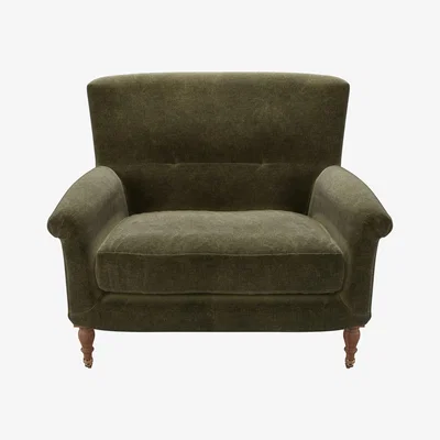 Sofa.com Alderney Loveseat in Juniper Aquaclean Clever Chenille