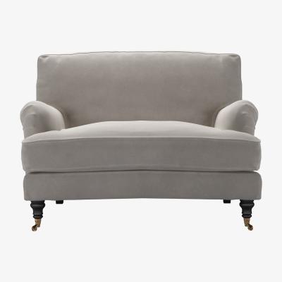 Sofa.com Bluebell Loveseat in Nimbus Aquaclean Clever Velvet