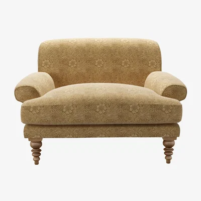 Sofa.com Saturday Loveseat in Marigold Velvet Ochre