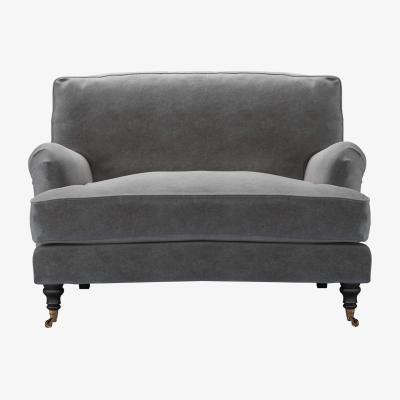 Sofa.com Perfectly Pristene Bluebell Loveseat in Earl Grey Smart Velvet - sofa.com