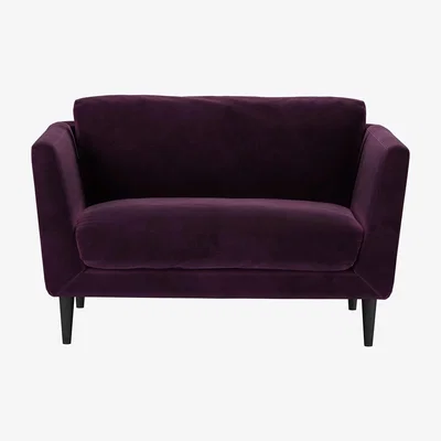 Sofa.com Holly Loveseat in Damson Smart Velvet