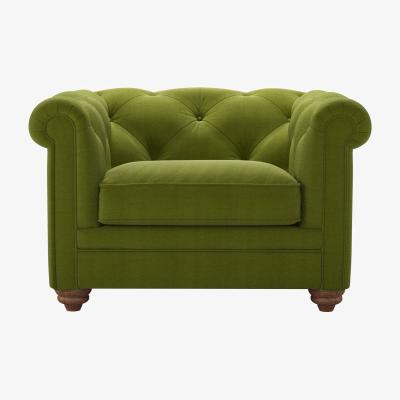 Sofa.com Patrick Loveseat in Vine Leaf Organic Smart Cotton