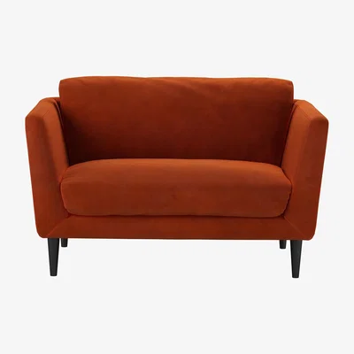 Sofa.com Holly Loveseat in Brick Aquaclean Clever Velvet