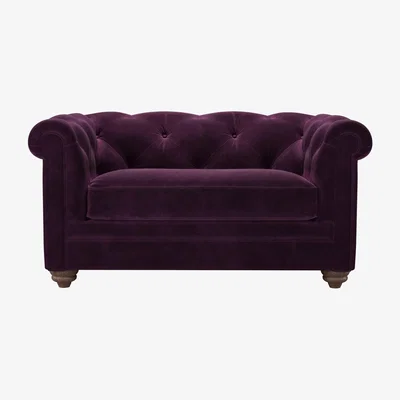 Sofa.com Patrick Loveseat in Damson Smart Velvet