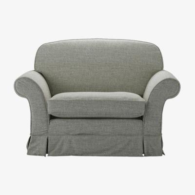 Sofa.com Aspen Cushion Back Loveseat in Grey Marl Highland Tweed - sofa.com