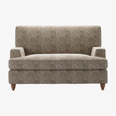 Sofa.com Isla Loveseat Sofa Bed in Marigold Velvet Iron