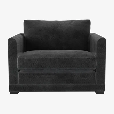 Sofa.com Aissa Loveseat in Raven Speckled Chenille