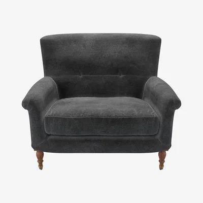Sofa.com Alderney Loveseat in Raven Speckled Chenille