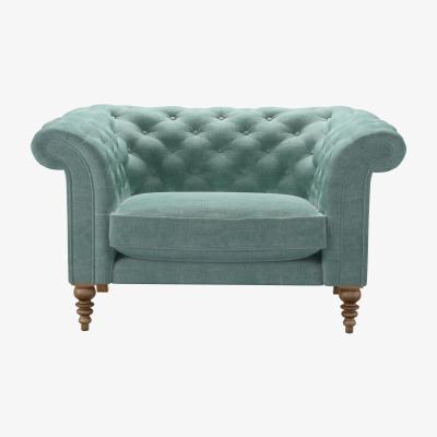 Sofa.com Oscar Loveseat in Sea Spray Aquaclean Clever Chenille