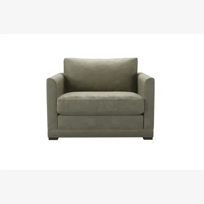 Sofa.com Aissa Loveseat in Matcha Powdered Leather - sofa.com