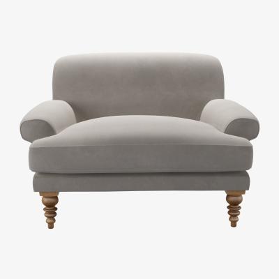 Sofa.com Saturday Loveseat in Nimbus Aquaclean Clever Velvet