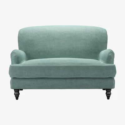 Sofa.com Snowdrop Loveseat in Sea Spray Aquaclean Clever Chenille