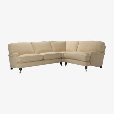 Sofa.com Bluebell Asym. Crn: LHF 2.5 Seat w RHF Loveseat in Nordic Pine Hygge Chunky Weave