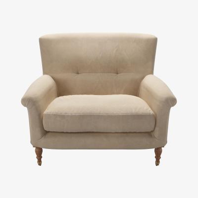 Sofa.com Alderney Loveseat in Fawn Aquaclean Clever Velvet