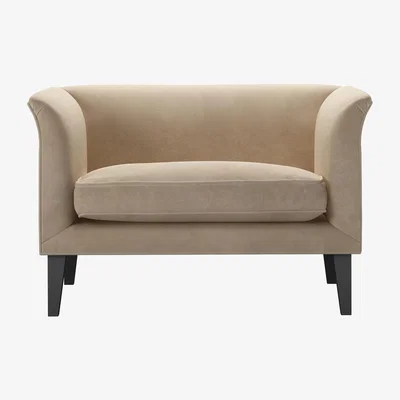 Sofa.com Fingal Loveseat in Fawn Aquaclean Clever Velvet