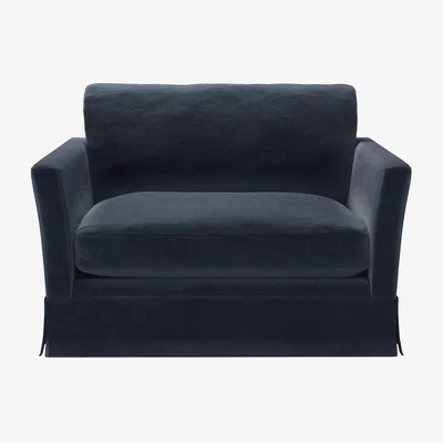Sofa.com Otto Loveseat in Skyfall Cotton Matt Velvet