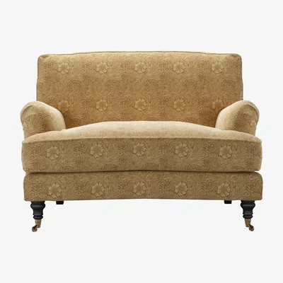 Sofa.com Bluebell Loveseat in Marigold Velvet Ochre