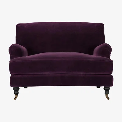 Sofa.com Bluebell Loveseat in Damson Smart Velvet
