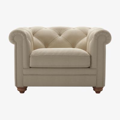 Sofa.com Patrick Loveseat in Pennine Stone Organic Smart Cotton