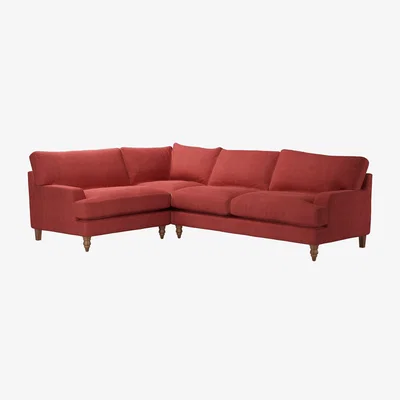 Sofa.com Isla Asym. Crn: LHF Loveseat w RHF 2.5 Seat in Indian Summer Easy Cotton