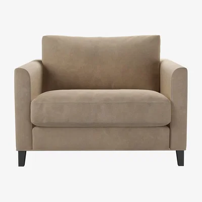 Sofa.com Izzy Loveseat in Fawn Aquaclean Clever Velvet