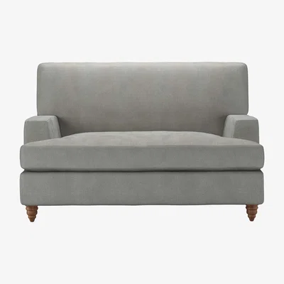 Sofa.com Isla Loveseat Sofabed in Mushroom Heathland Weave - sofa.com