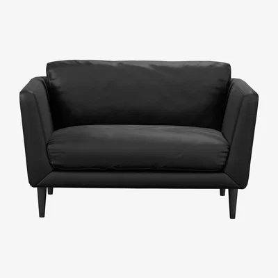 Sofa.com Holly Loveseat in Smoke Soft Leather - sofa.com