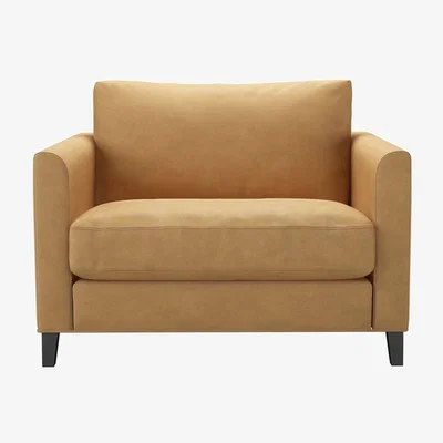 Sofa.com Izzy Loveseat in Turmeric Powdered Leather - sofa.com