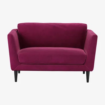 Sofa.com Holly Loveseat in Persian Rose Smart Velvet
