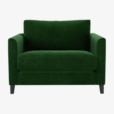 Sofa.com Izzy Loveseat in Putting Green Aquaclean Clever Velvet