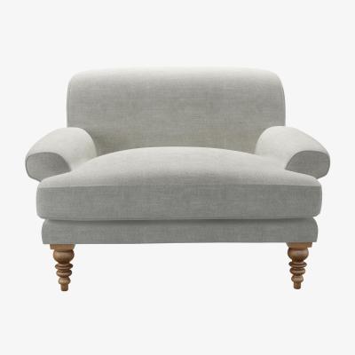 Sofa.com Saturday Loveseat in Fog Aquaclean Clever Chenille