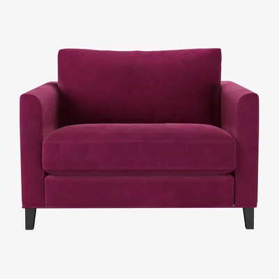 Sofa.com Izzy Loveseat in Persian Rose Smart Velvet