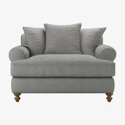 Sofa.com Teddy Loveseat Sofabed in Mushroom Heathland Weave - sofa.com