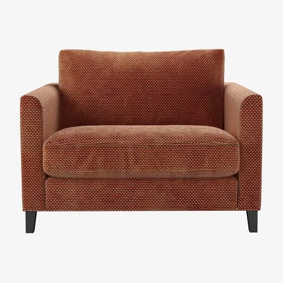 Sofa.com Izzy Loveseat in Pomegranate Bubble Velvet