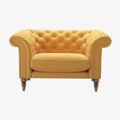 Sofa.com Oscar Loveseat in Ochre Easy Cotton - sofa.com