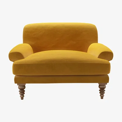 Sofa.com Perfectly Pristine Saturday Loveseat in Butterscotch Cotton Matt Velvet - sofa.com