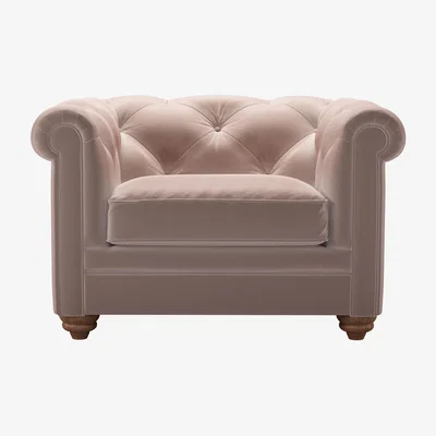 Sofa.com Patrick Loveseat in Orchid Cotton Matt Velvet - sofa.com