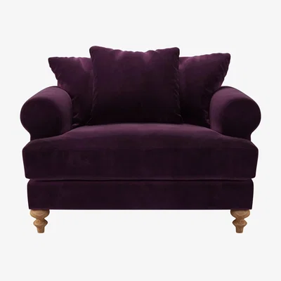 Sofa.com Teddy Loveseat in Damson Smart Velvet