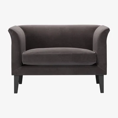 Sofa.com Fingal Loveseat in Shale Aquaclean Clever Velvet