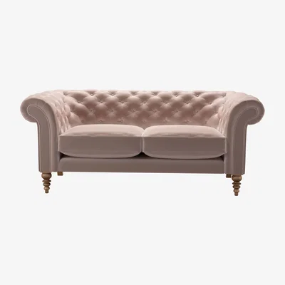 Sofa.com Oscar 2.5 Seat Sofa in Orchid Cotton Matt Velvet - sofa.com