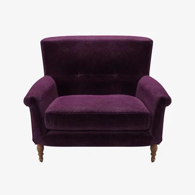 Sofa.com Alderney Loveseat in Plum Smart Velvet - sofa.com